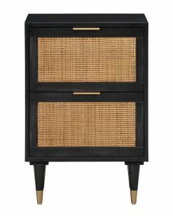 TOV Furniture Sierra Noir Nightstand Home Dressers & Armoires Black -TOV Shop 3050280405 RLLZ 1 1