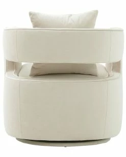 TOV Furniture Kennedy Swivel Chair Home Accent Chairs -TOV Shop 3050285838 RLLZ 4