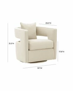 TOV Furniture Kennedy Swivel Chair Home Accent Chairs -TOV Shop 3050285838 RLLZ 5