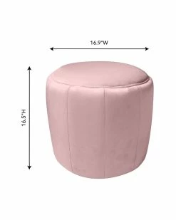 TOV Ives Velvet Ottoman Home Ottomans & Poufs -TOV Shop 3050302540 RLLZ 3