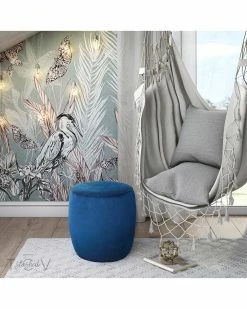 TOV Furniture Willow Velvet Ottoman Home Ottomans & Poufs -TOV Shop 3050311486 RLLZ 2