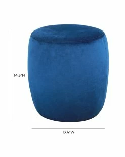 TOV Furniture Willow Velvet Ottoman Home Ottomans & Poufs -TOV Shop 3050311486 RLLZ 3