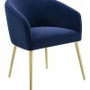 TOV Arya Performance Velvet Dining Chair Home Dining Chairs & Stools