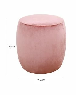 TOV Furniture Willow Velvet Ottoman Home Ottomans & Poufs -TOV Shop 3050320426 RLLZ 3
