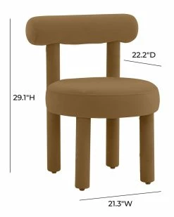 TOV Furniture Carmel Velvet Chair Home Accent Chairs -TOV Shop 3050321740 RLLZ 3