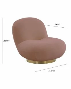 TOV Furniture Emily Velvet Swivel Chair Home Accent Chairs -TOV Shop 3050321746 RLLZ 2