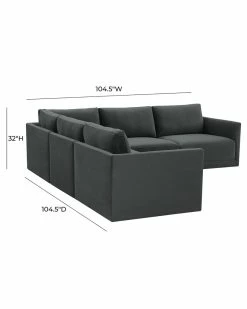 TOV Furniture Willow Modular L-Sectional Home Sofas & Sectionals -TOV Shop 3050336527 RLLZ 5