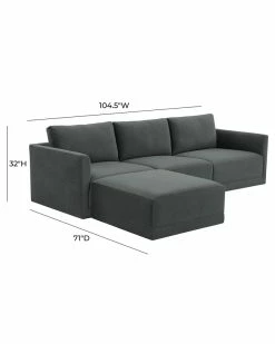 TOV Furniture Willow Modular Sectional Home Sofas & Sectionals -TOV Shop 3050348763 RLLZ 4
