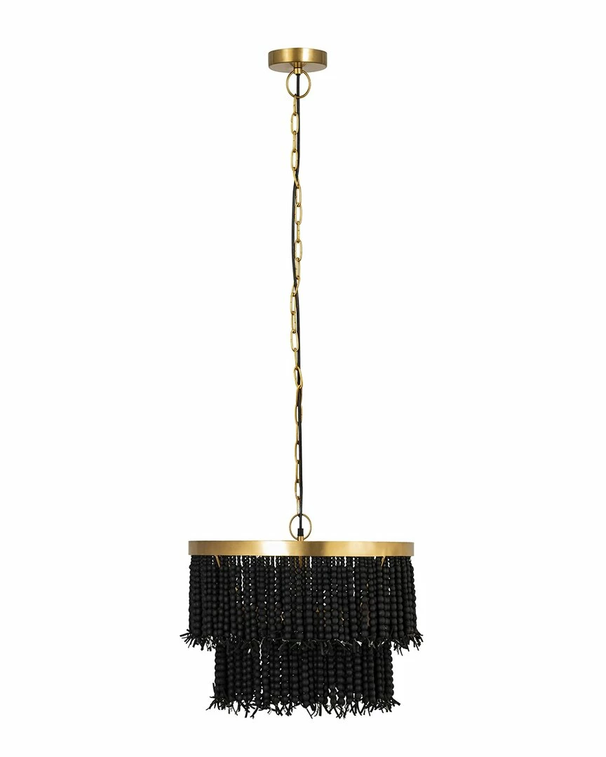 TOV Furniture Krish Black Beaded Pendant Home Ceiling Lighting 1 TOV Furniture Krish Black Beaded Pendant Home Ceiling Lighting