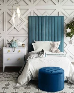 TOV Furniture Queen Velvet Storage Ottoman Home Ottomans & Poufs -TOV Shop 3050364985 RLLZ 2