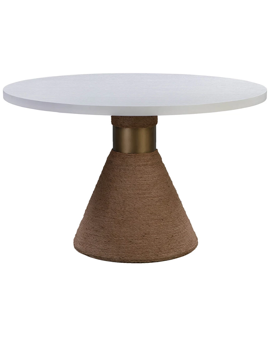 TOV Rishi Natural Rope Round Table Home Dining Tables 1 TOV Rishi Natural Rope Round Table Home Dining Tables