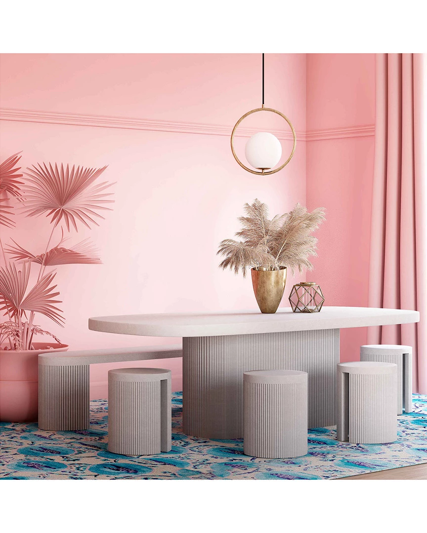 TOV Wave Concrete Dining Table Home Dining Tables 4 TOV Wave Concrete Dining Table Home Dining Tables - Image 4