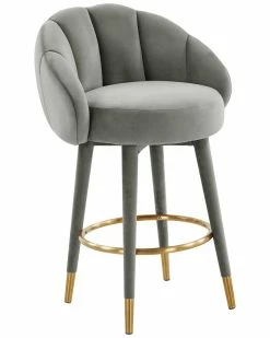 TOV Furniture Myla Swivel Counter Stool Home Dining Chairs & Stools