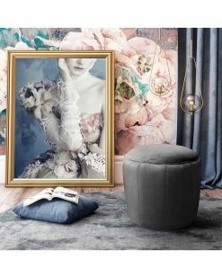 TOV Furniture Ives Velvet Ottoman Home Ottomans & Poufs -TOV Shop 3050371202 RLLZ 2