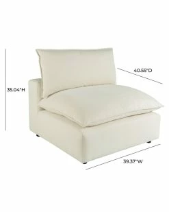 TOV Furniture Cali Armless Chair Home Accent Chairs -TOV Shop 3050376632 RLLZ 4