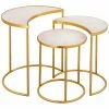 TOV Crescent Nesting Tables Home End & Side Tables