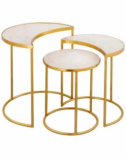TOV Crescent Nesting Tables Home End & Side Tables