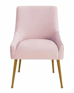 TOV Beatrix Pleated Velvet Side Chair Home Accent Chairs -TOV Shop 3050392116 RLLZ 3
