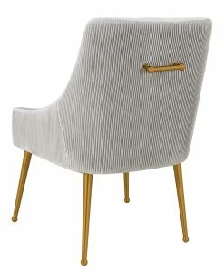 TOV Beatrix Pleated Velvet Side Chair Home Accent Chairs -TOV Shop 3050392120 RLLZ 3
