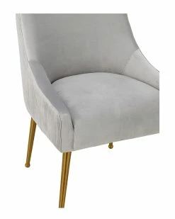 TOV Beatrix Pleated Velvet Side Chair Home Accent Chairs -TOV Shop 3050392120 RLLZ 4