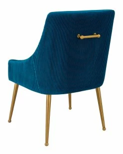 TOV Beatrix Pleated Velvet Side Chair Home Accent Chairs -TOV Shop 3050392122 RLLZ 3