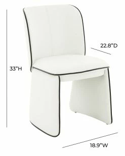TOV Kinsley Vegan Leather Dining Chair Home Dining Chairs & Stools -TOV Shop 3050395688 RLLZ 2
