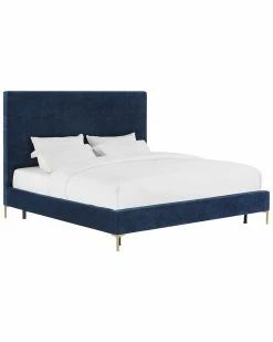 TOV Delilah Velvet Bed Home Beds & Headboards