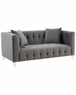 TOV Furniture Bea Velvet Loveseat Home Sofas & Sectionals