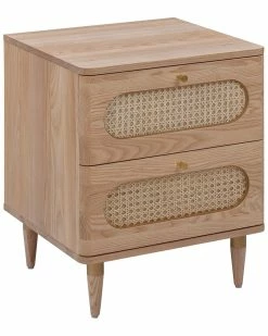 TOV Furniture Carmen Cane Nightstand Home Nightstands