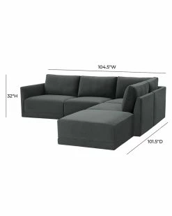 TOV Furniture Willow Modular RAF Sectional Home Sofas & Sectionals -TOV Shop 3050417747 RLLZ 4