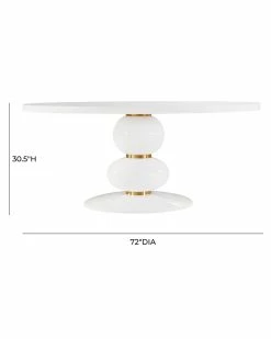 TOV Furniture Arianna Round Dining Table Home Dining Tables -TOV Shop 3050418098 RLLZ 3