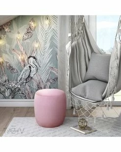 TOV Furniture Willow Velvet Ottoman Home Ottomans & Poufs -TOV Shop 3050418497 RLLZ 2