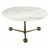 TOV Orbital White Marble Cocktail Table Home Coffee Tables