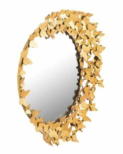 TOV Butterfly Gold Mirror Home Mirrors & Wall Art 9 TOV Butterfly Gold Mirror Home Mirrors & Wall Art -TOV Shop 3050425055 RLLZ 5