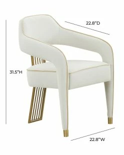 TOV Corralis Linen Dining Chair Home Dining Chairs & Stools -TOV Shop 3050426390 RLLZ 2
