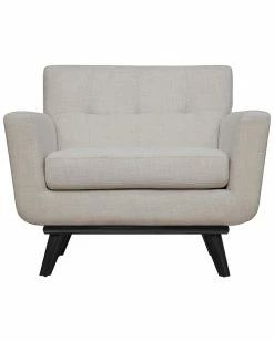 TOV Furniture James Linen Chair Home Accent Chairs