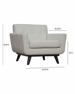 TOV Furniture James Linen Chair Home Accent Chairs -TOV Shop 3050428603 RLLZ 4