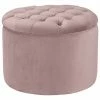 TOV Furniture Queen Velvet Storage Ottoman Home Ottomans & Poufs