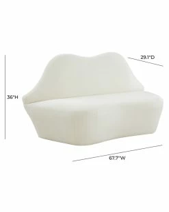TOV Furniture Lips Velvet Settee Home Sofas & Sectionals -TOV Shop 3050434439 RLLZ 4