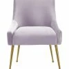 TOV Furniture Beatrix Lavender Velvet Side Chair Home Accent Chairs