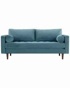TOV Furniture Cave Dusty Velvet Loveseat Home Sofas & Sectionals