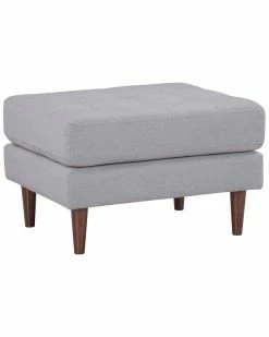 TOV Furniture Cave Tweed Ottoman Home Ottomans & Poufs