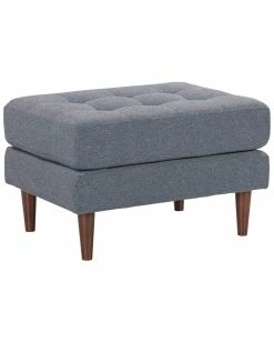 TOV Furniture Cave Tweed Ottoman Home Ottomans & Poufs