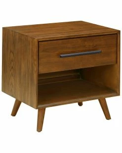 TOV Furniture Emery Pecan Nightstand Home Nightstands