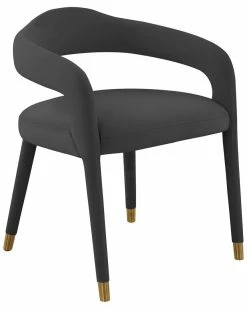 TOV Furniture Lucia Velvet Dining Chair Home Dining Chairs & Stools