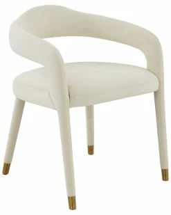 TOV Furniture Lucia Velvet Dining Chair Home Dining Chairs & Stools