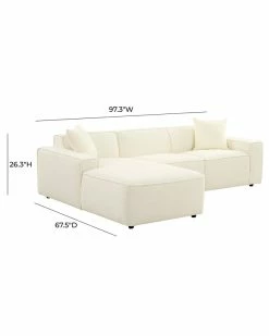 TOV Furniture Olafur Linen LAF Sectional Home Sofas & Sectionals -TOV Shop 3050436225 RLLZ 3