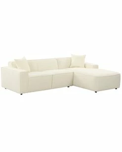 TOV Furniture Olafur Linen Sectional - Raf Home Sofas & Sectionals