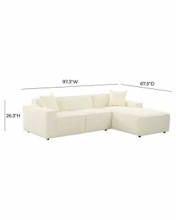TOV Furniture Olafur Linen Sectional - Raf Home Sofas & Sectionals -TOV Shop 3050436226 RLLZ 3