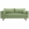 TOV Furniture Cave GreenVelvet Loveseat Home Sofas & Sectionals